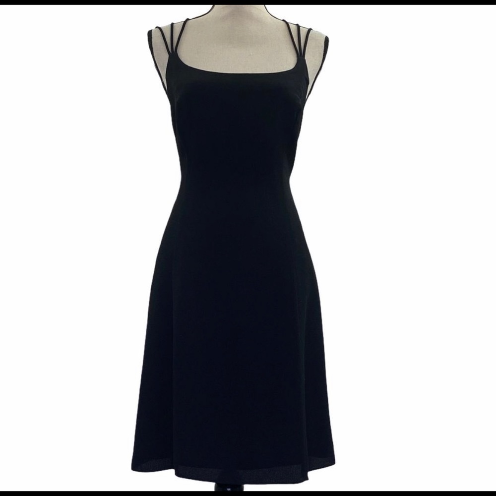 Moda International Black Strappy Mini Dress 12